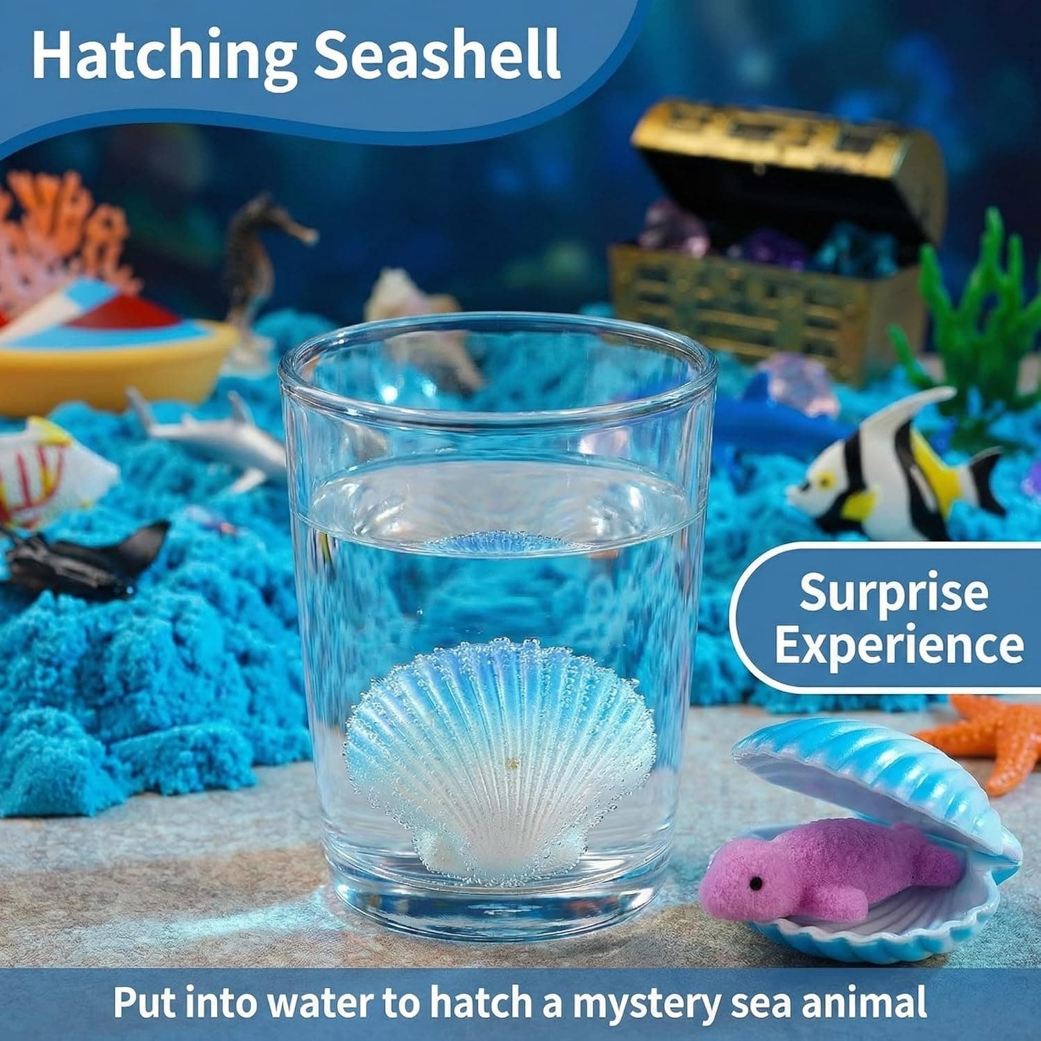 Ocean Sensory Bin with Sea Animals for Toddlers thumbnail 2