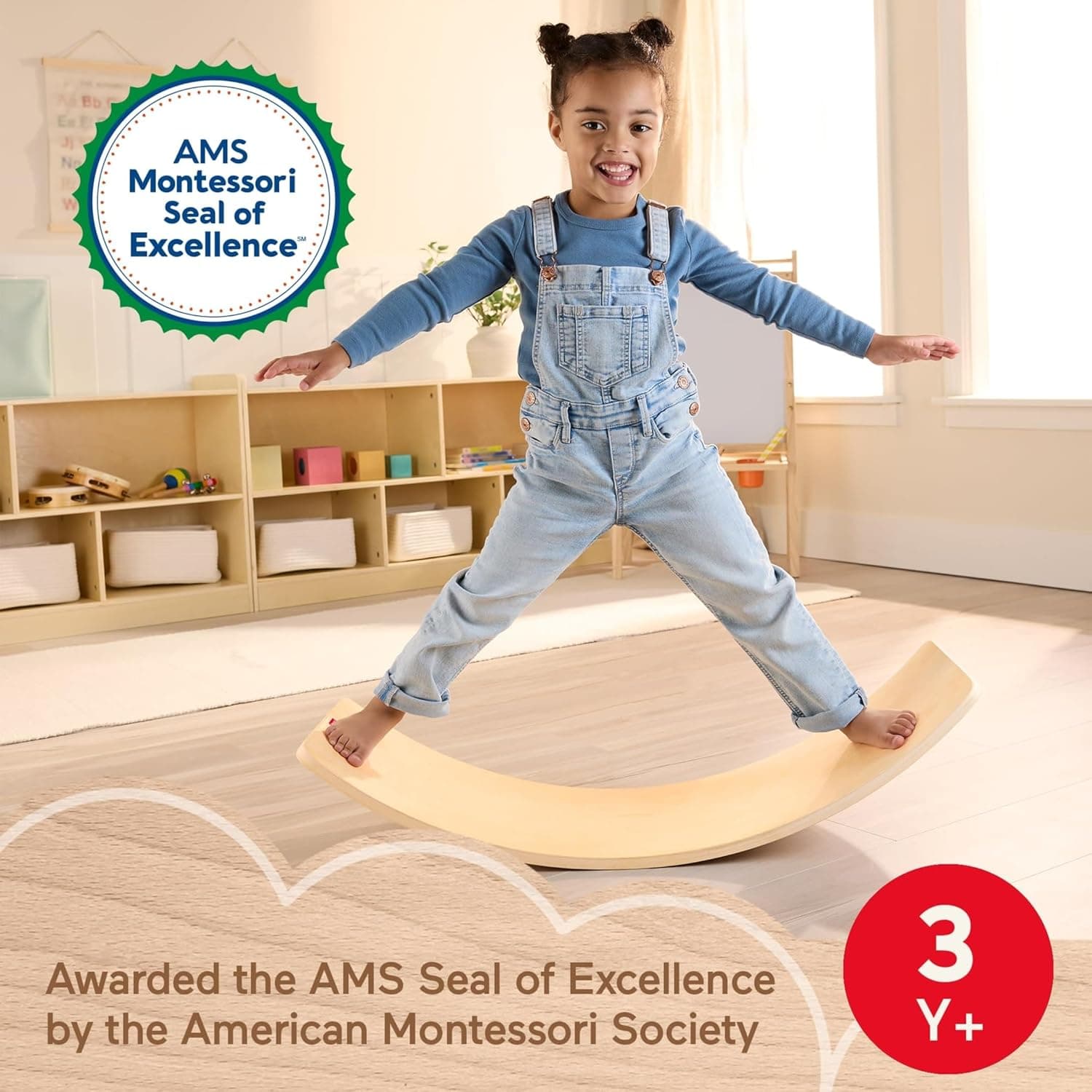 Fisher-Price Wood Montessori Balance Board thumbnail 2