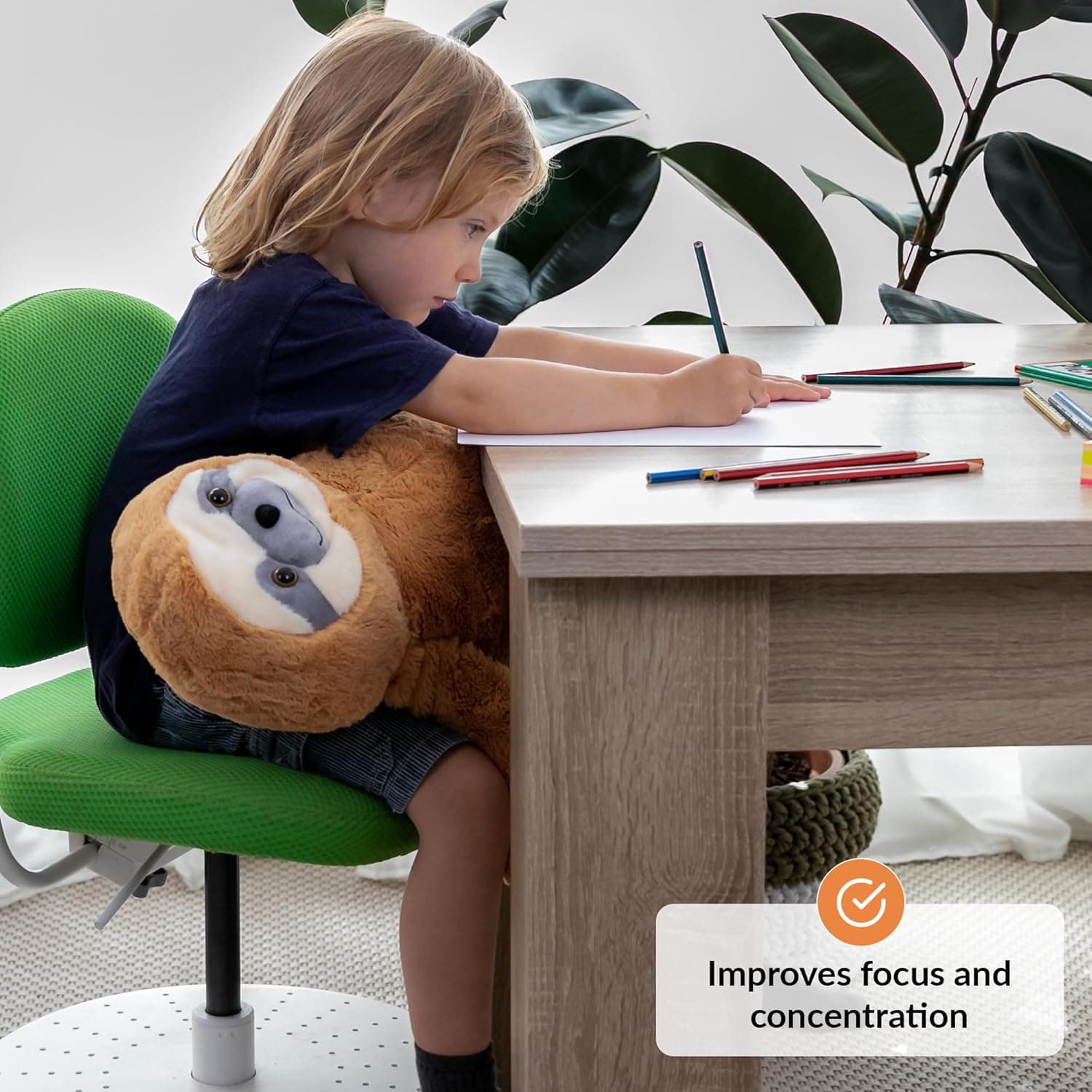 Weighted Stuffed Animal Sloth (5 lbs) thumbnail 3