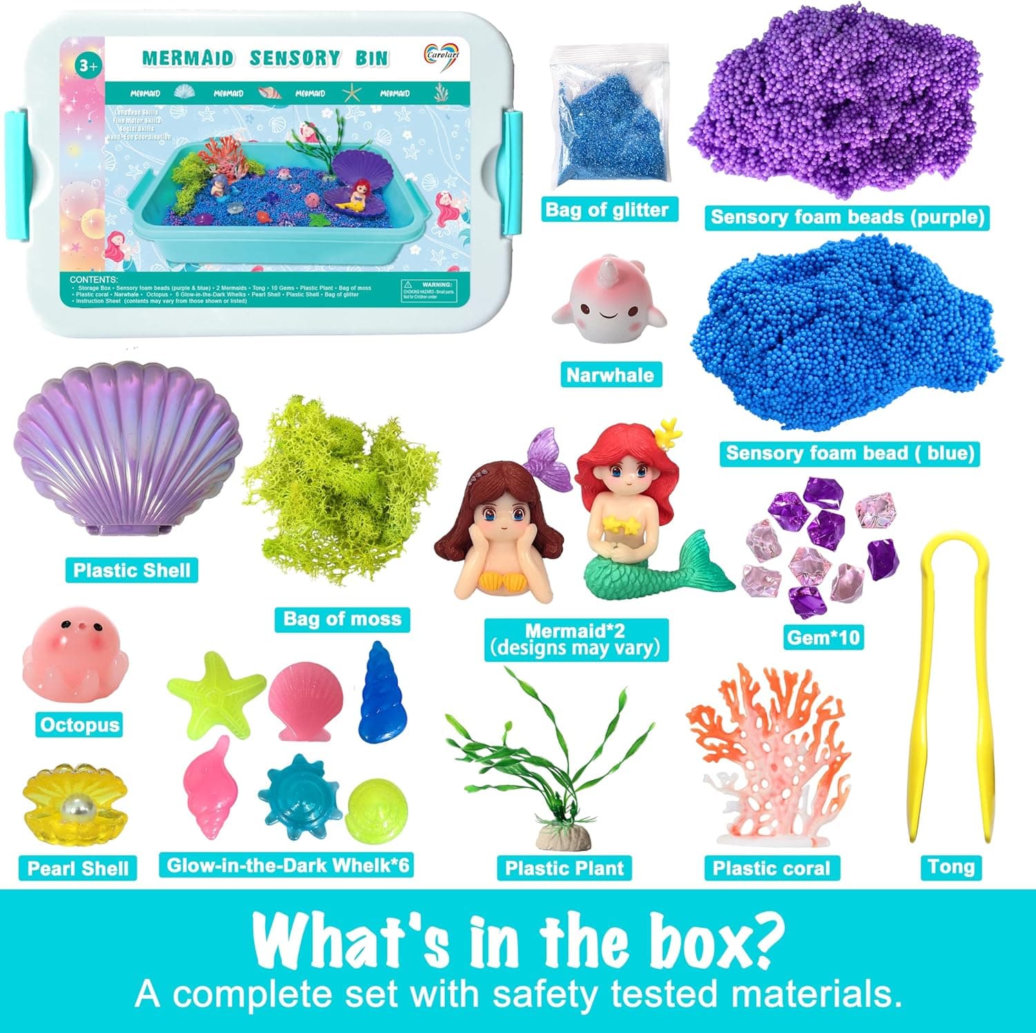 Mermaid Sensory Play Kit for Girls thumbnail 5