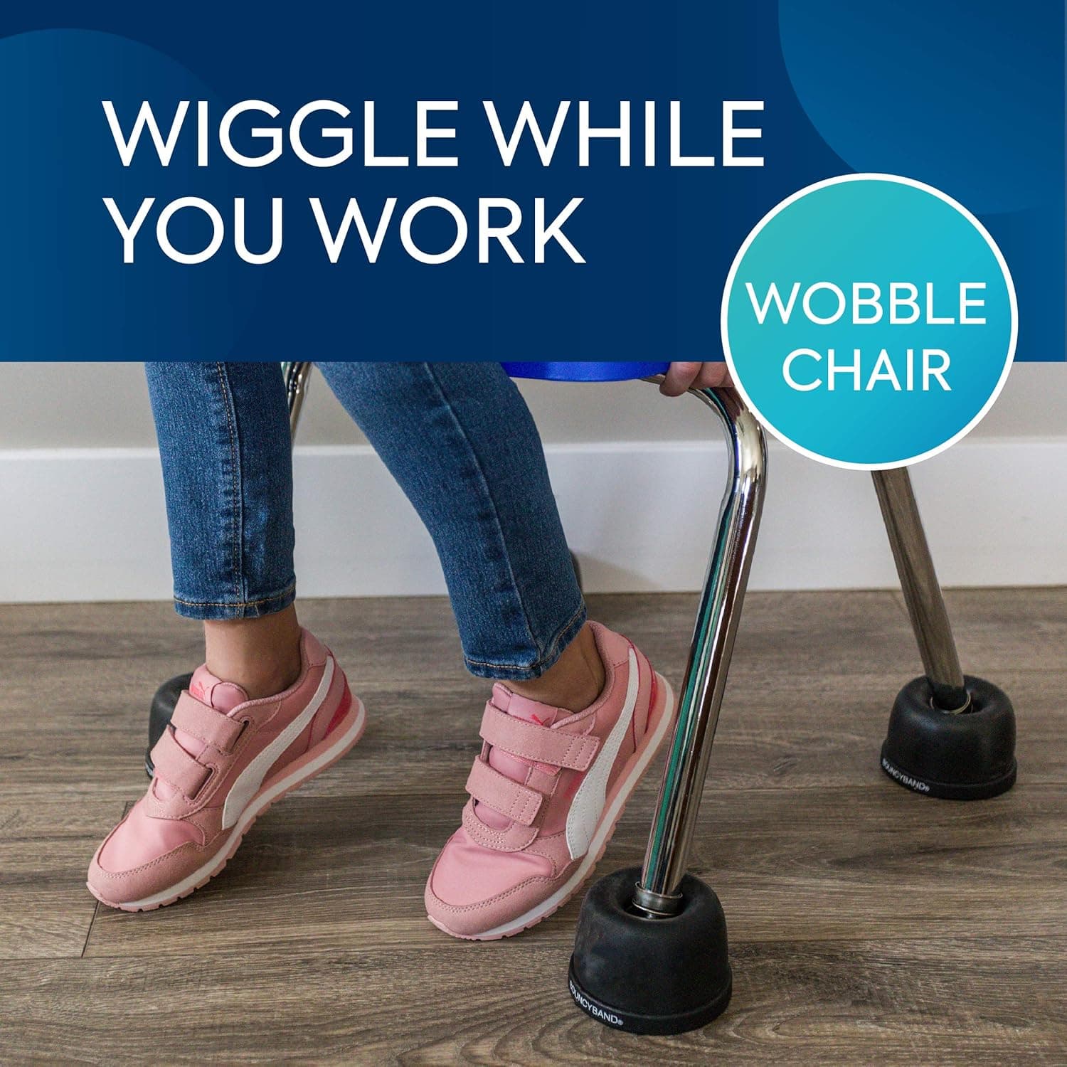 Bouncyband Wiggle Wobble Chair Feet for Classroom thumbnail 5